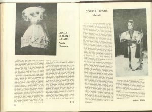 Vladimir Brânduș, Actori şi roluri - Corneliu Revent: Macbeth în Revista Teatrul nr. 8/1976, p. 11