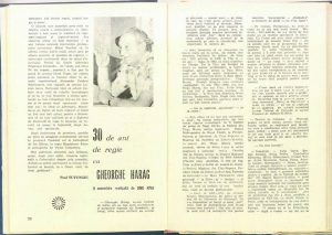 Revista Teatrul nr. 1, Anul 1983, Autor: Dinu Kivu, Titlu articol: 30 de ani de regie cu Gheorghe Harag
