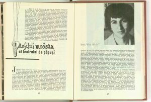 Profilul modern al teatrului de păpuşi, Revista Teatrul nr. 8/1962