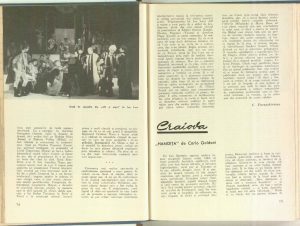 Prin teatrele din ţară: Craiova - "Hangiţa" de Carlo Goldoni, Revista Teatrul nr. 5/1968