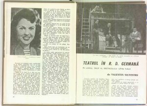 Teatrul în R. D. Germană, Revista Teatrul nr.1/1971