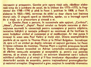 O filieră literară: De la Goethe la Thomas Mann şi Bolgakov, de Ion Ianosi, Variaţiuni pe temă fantastică.