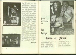 Interviu Rodica și Ștefan Tapalagă, Revista Teatrul, 1973