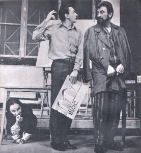 SandaToma, Ștefan Tapalagă, Amza Pellea în Nic Nic de Anca Bursan, regia Gheorghe Panco, Teatrul de Comedie 1968 ©site Teatrul de Comedie