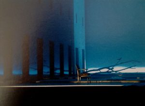 Schiță de costume pentru spectacolul Troilus si Cresida, de William Shakespeare, regia Silviu Purcarete. “Katona József” Színház, Budapesta, 2005© Helmut Stürmer