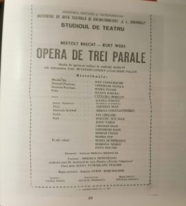 Opera de trei parale (Regia artistică Ovidiu Schumacher)