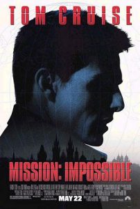 1. Afișul filmului Mission: Impossible, regia: Brian De Palma. Cruise/Wagner Productions, 1996 © Wikipedia. Enciclopedia liberă, Url: https://ro.wikipedia.org/wiki/Misiune:_Imposibil%C4%83_(film)#/media/Fi%C8%99ier:MissionImpossiblePoster.jpg