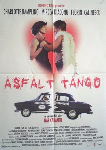 Afișul filmului Asfalt Tango, regia Nae Caranfil, 1996. Sursa imaginii: https://www.imdb.com/title/tt0115577/