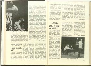 Fata in Fata cu LUMEA la Teatrul Teatrul L.S.Bulandra - recenzie - Revista Teatrul = 1979