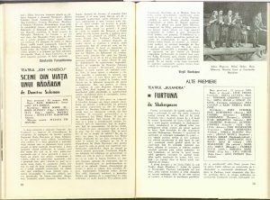 Furtuna la Teatrul L.S.Bulandra Revista Teatrul 1979 p1