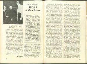 Raceala de Marin Sorecu - Teatrul Bulandra - Revista Teatrul - 1977