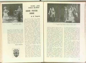 Revista Teatrul - 1970 - Iubire pentru Iubire - Recenzie