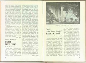 Revista Teatrul, 1970, recenzie Harfa de Iarba, la Bulandra, cu Florian in distributie