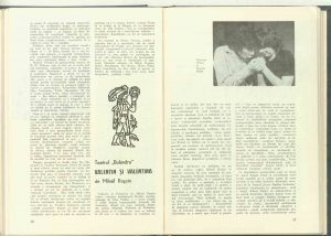 Revista Teatrul 1972 - VALENTIN si VALENTINA