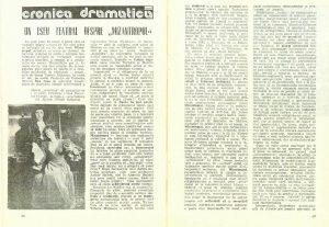 Revista Teatrul - Mizantropul la Bulandra - 1989 p1