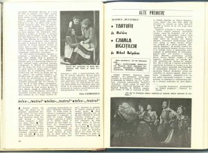 Tartuffe , Cabala Bigotilor - Revista Teatrul - 1982