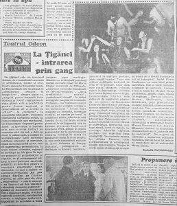 Ludmila Patlanjoglu, La Țigănci – intrare prin gang în „Adevărul”, seria a cincea, nr. 1151, 8, 9 ianuarie 1994, p. 3