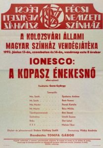 Afis Cantareata cheala, sursa Teatrul Maghiar de Stat Cluj