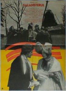 Afișul filmului Falansterul, în regia lui Savel Stiopul. Casa de Filme Unu, 1979. Sursă fotografie: www.cinemagia.ro (https://www.cinemagia.ro/filme/falansterul-3667/postere/3541157/)