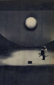 Melania Ursu (Ea), alături de George Motoi (El), în Eu nu sînt Turnul Eiffel, de Ecaterina Oproiu, în regia Soranei Coroamă. Teatrul Național Cluj, 16.10.1965. Sursă fotografii: © A. Mihailopol, Flacăra, anul 14, nr. 46, 13 noiembrie 1965, p. 9.